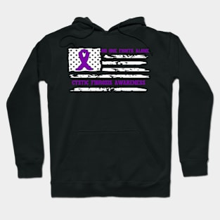 No One Fights Alone Cystic Fibrosis Awareness Hoodie